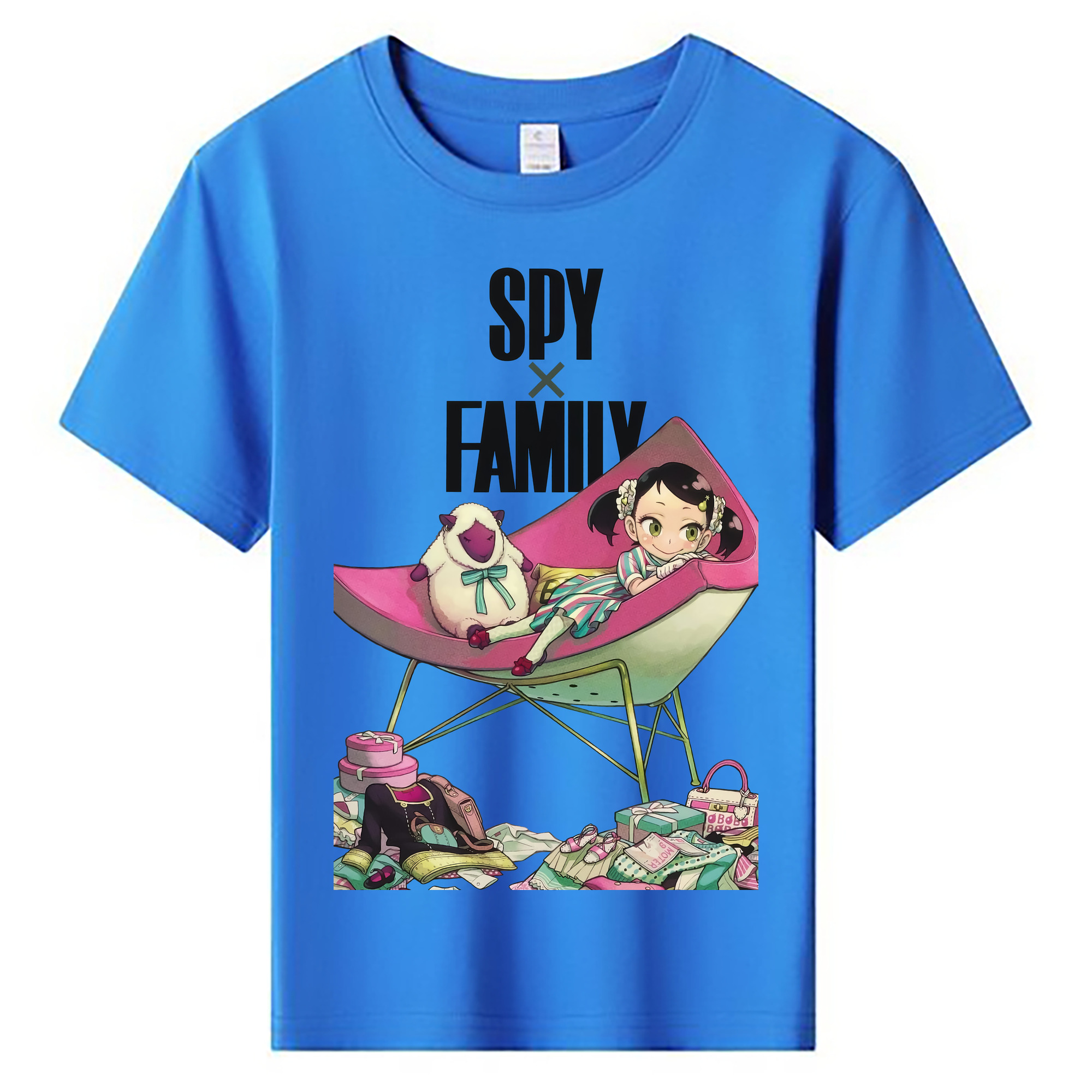 （画像用） SPY×FAMILY间谍家家酒 綿100％キッズTシャツ（フロントプリント）